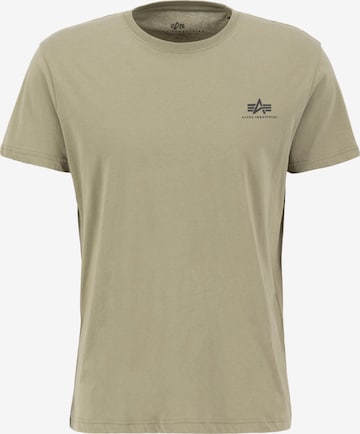 Maglietta di ALPHA INDUSTRIES in verde: frontale
