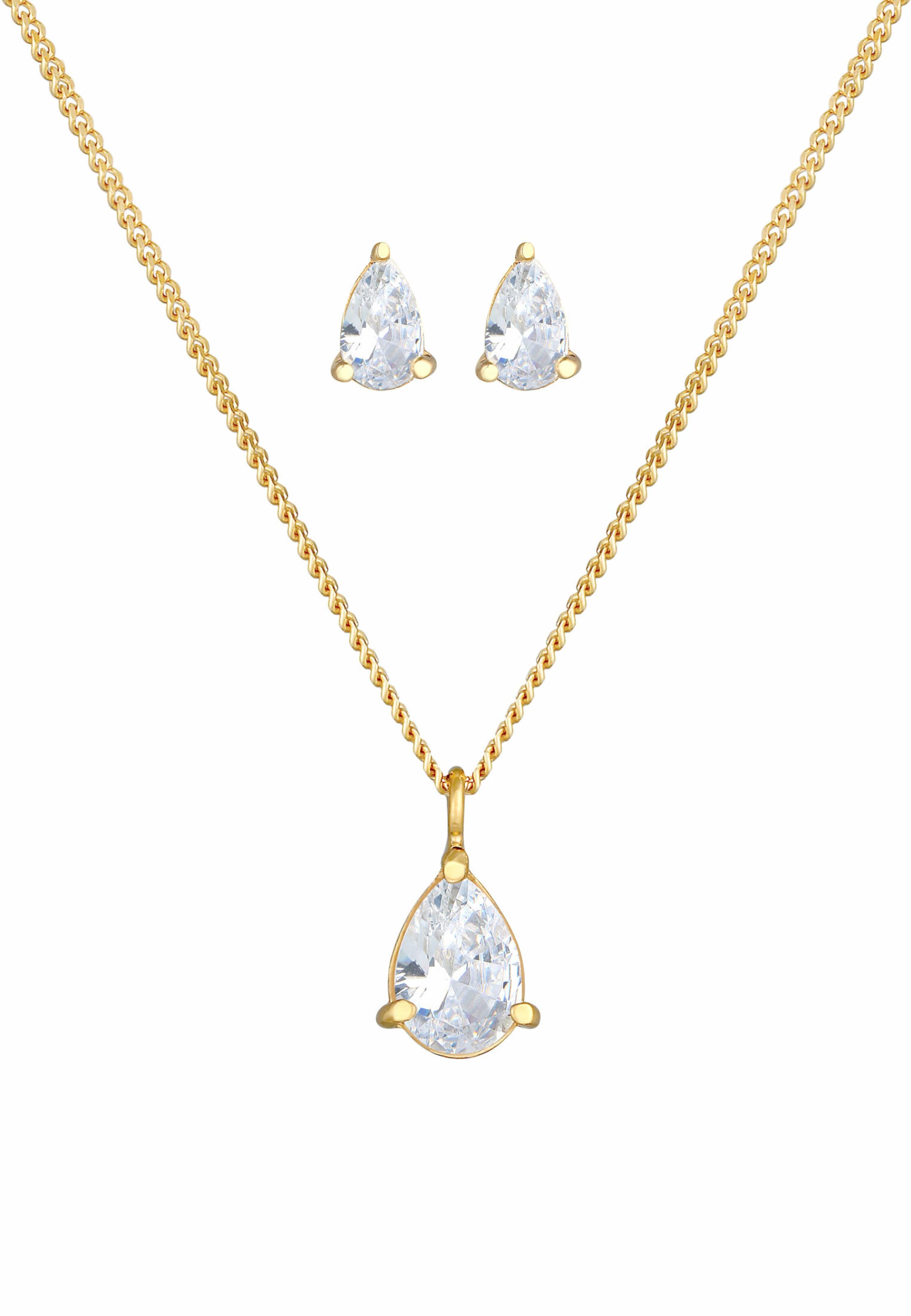 ELLI Jewelry set in Gold: front