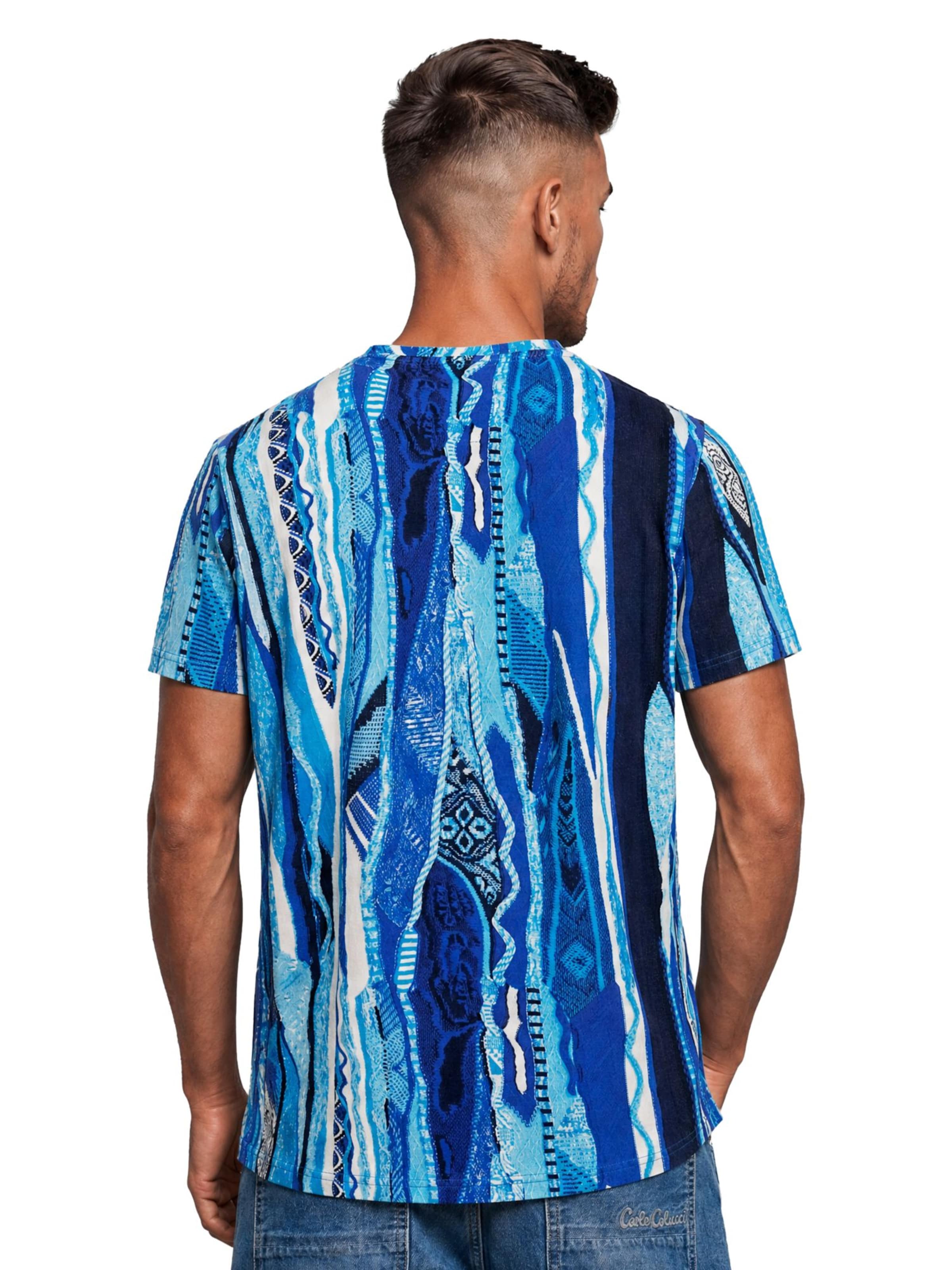 T-Shirt ' Fiaider ' Carlo Colucci en bleu