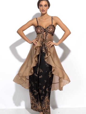 Tunique 'GOLDEN STRIPES' JIORO en marron