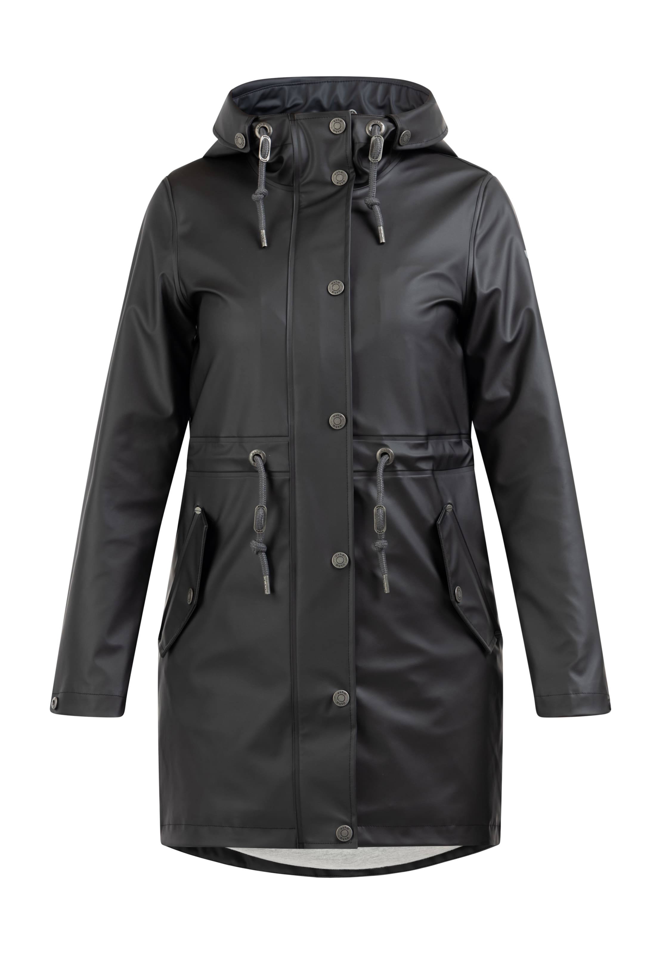 Manteau fonctionnel FELIPA en noir : devant