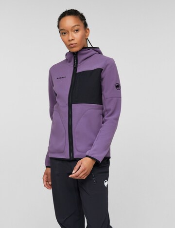 MAMMUT Fleecejacke  ‘Tamaro ' in Lila: Vorderseite