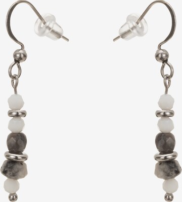 Leslii Earrings 'Natursteine' in Silver: front