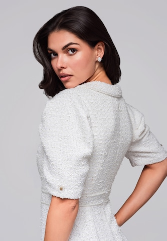 Ombre Cocktailjurk in Wit