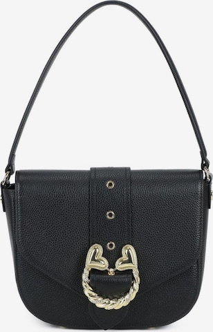 Borsa a spalla 'Baroque' di Braccialini in nero: frontale