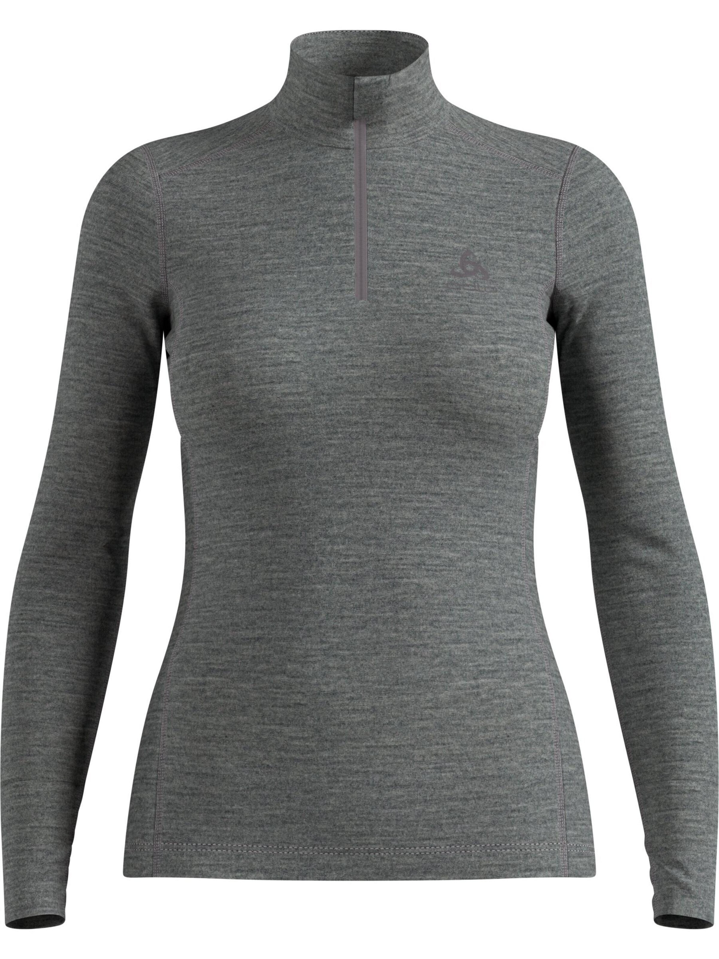 ODLO Base Layer 'MERINO 200' en XS/A/B/C en gris fumé, Vue avec produit