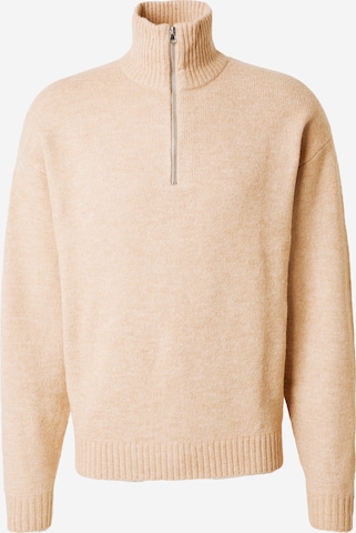 JACK & JONES Sweter w kolorze beżowy: przód