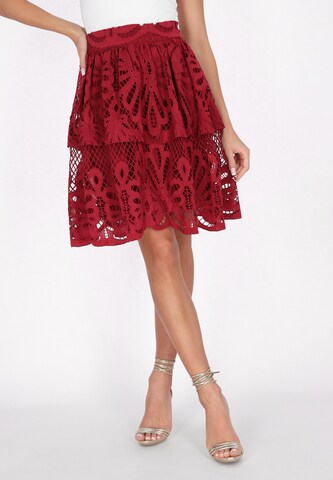 faina - Falda en rojo: frente