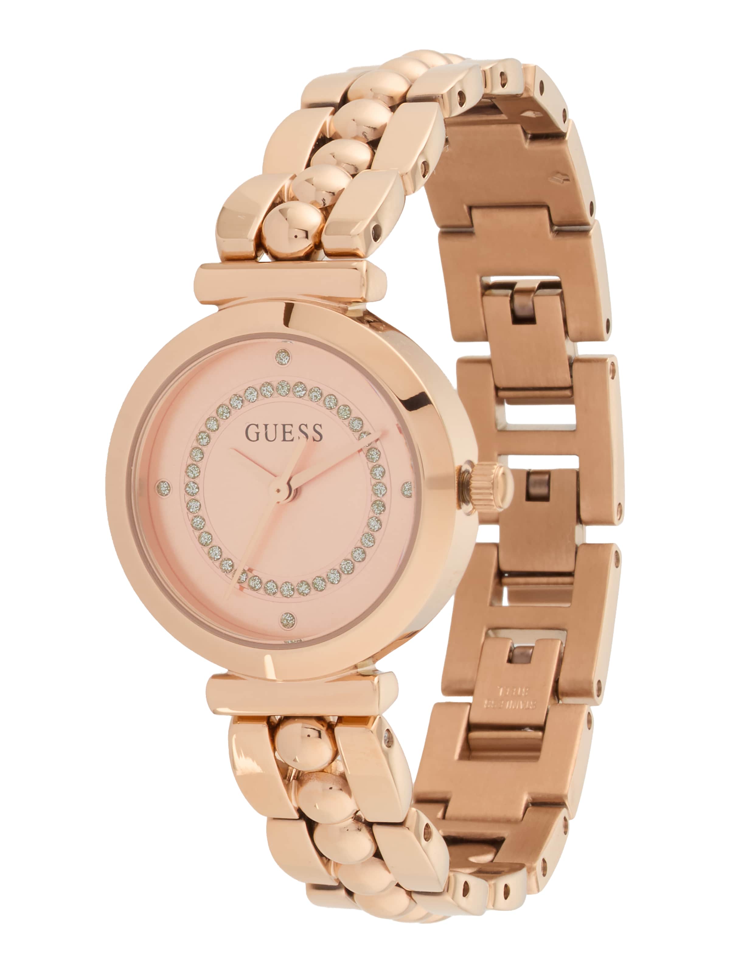 auksinė GUESS Analoginis (įprasto dizaino) laikrodis 'LEENA': priekis