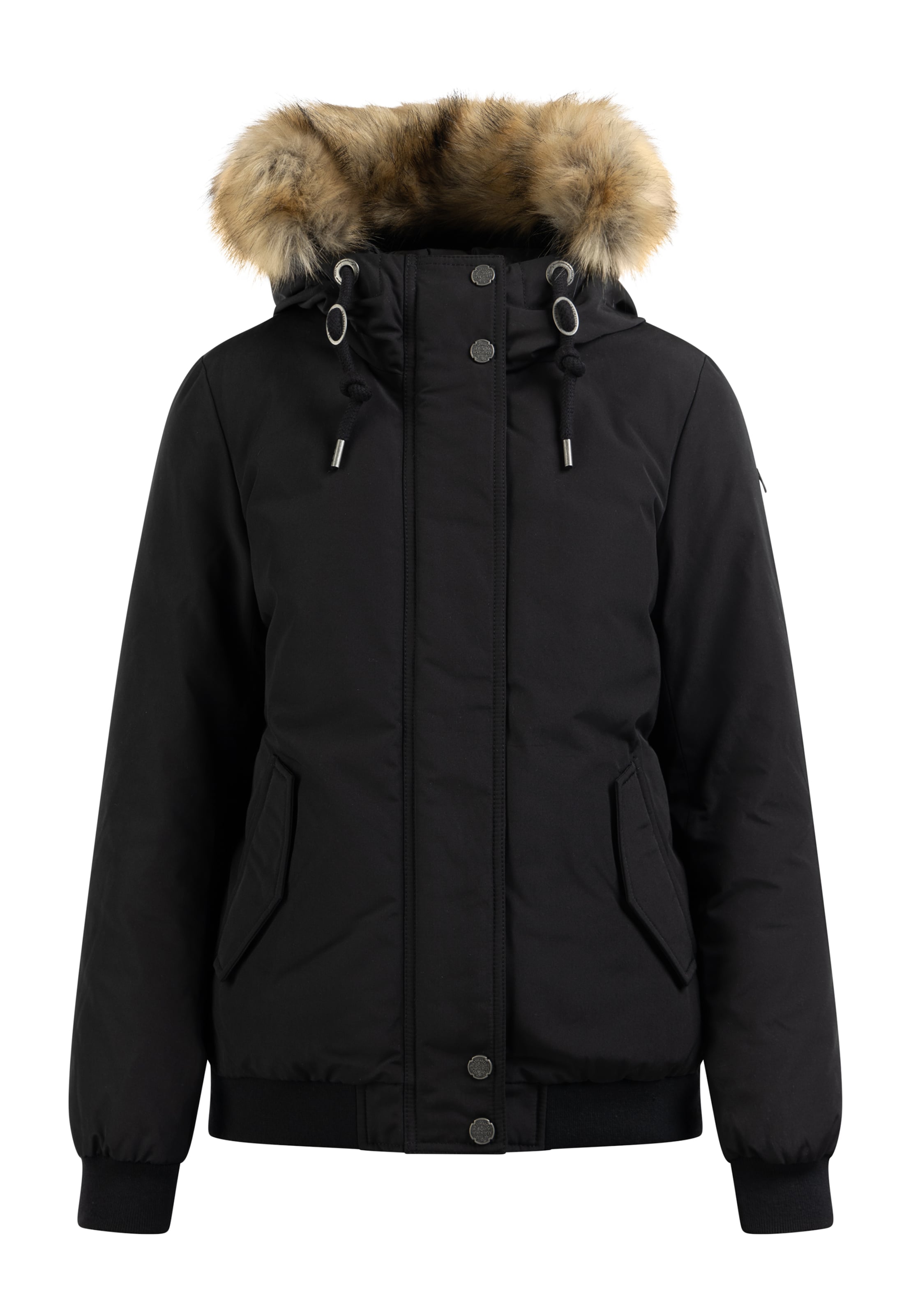 DreiMaster Vintage Zimska jakna | črna barva: sprednja stran