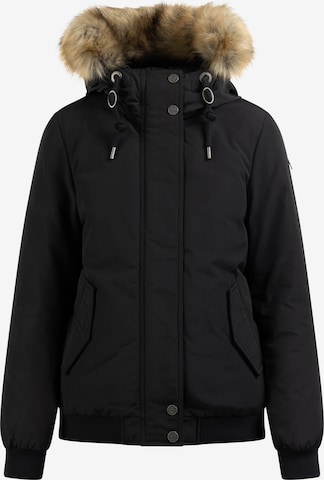 DreiMaster Vintage Winterjacke in Schwarz: predná strana