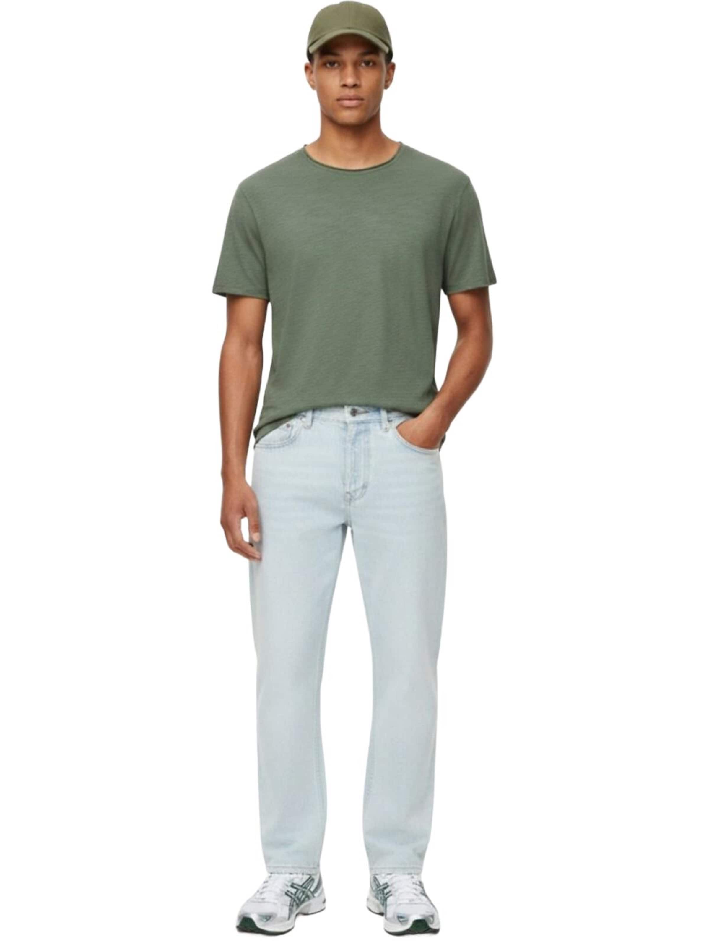 LTB Jeans Shirt 'LTB Jeans Herren Basic Kurzarm-T-Shirt' in Green: front