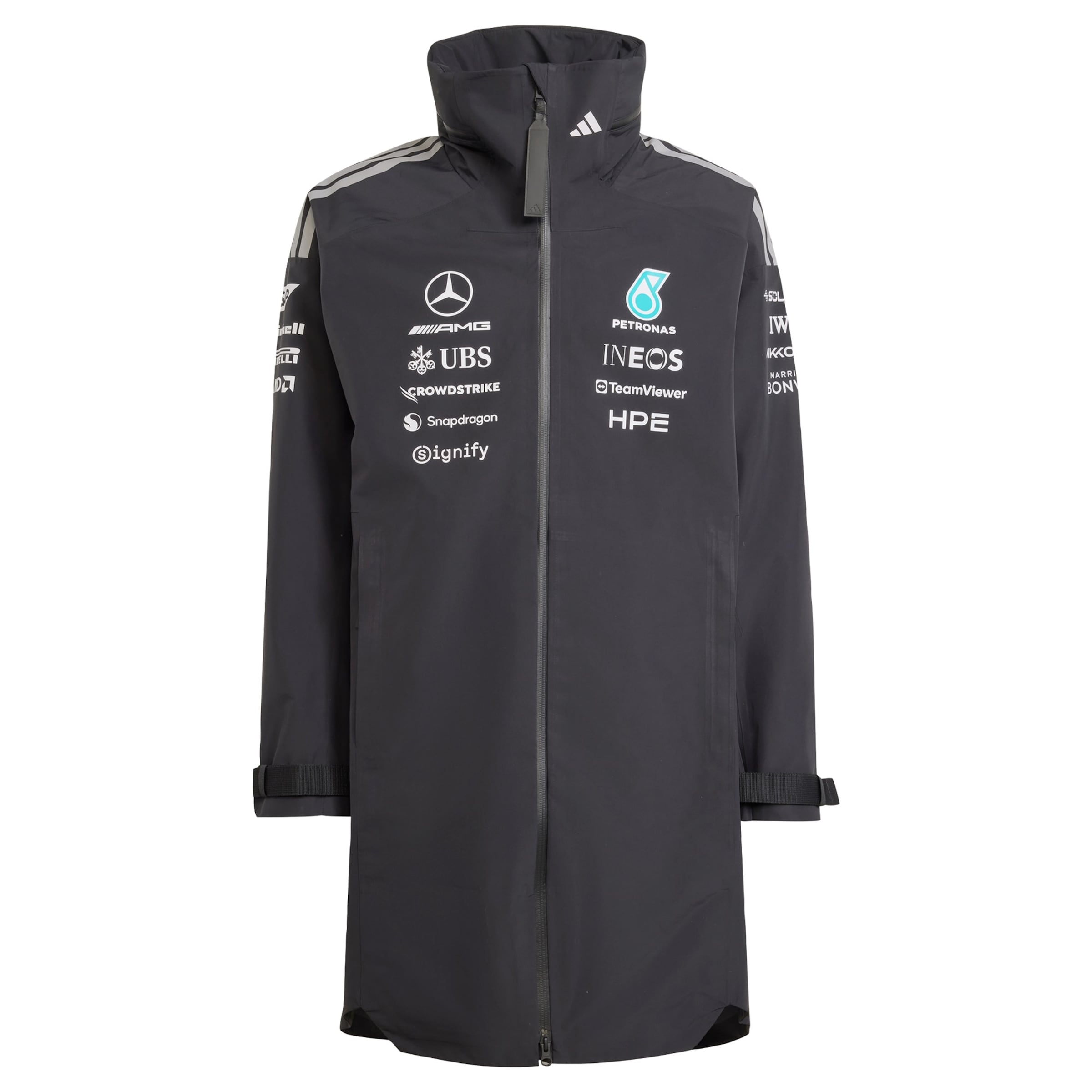 Veste de sport 'Mercedes-AMG Petronas Formula 1 Team' ADIDAS PERFORMANCE en noir : devant
