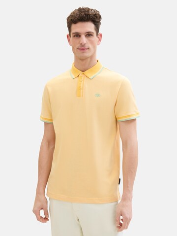 T-Shirt TOM TAILOR en jaune : devant