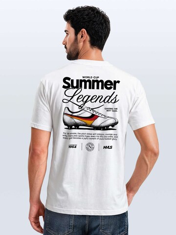 Neverless Shirt 'Soccer Summer Legends' in White