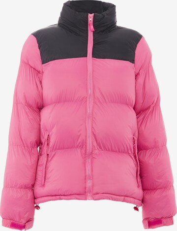 Veste d’hiver FUMO en rose : devant