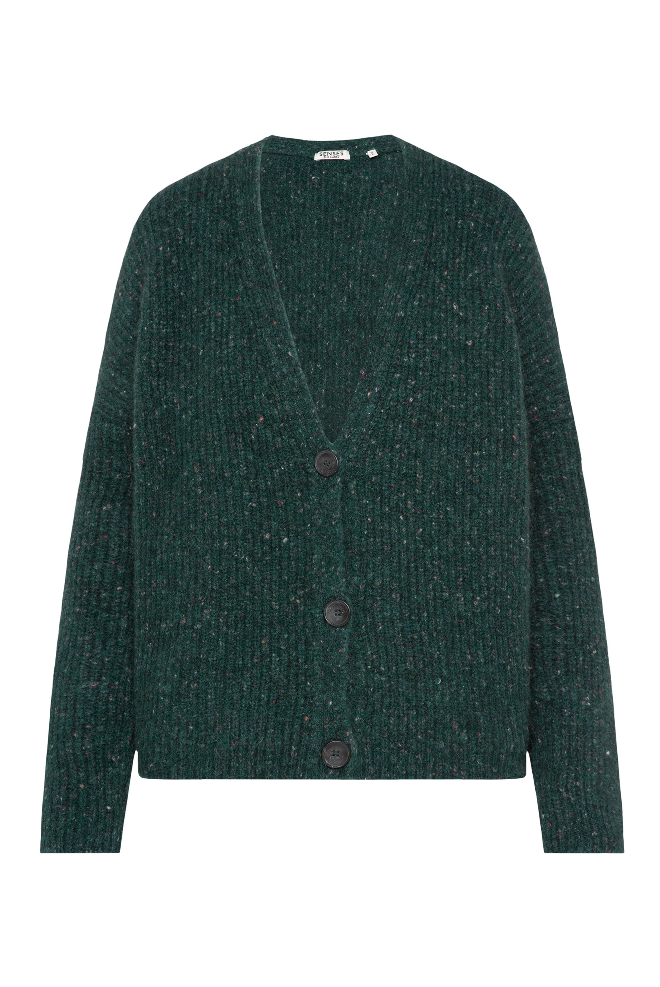 SENSES.THE LABEL Strickjacke in Grün: Vorderseite