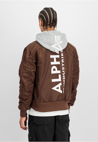 Veste mi-saison 'MA-1' ALPHA INDUSTRIES en marron : devant