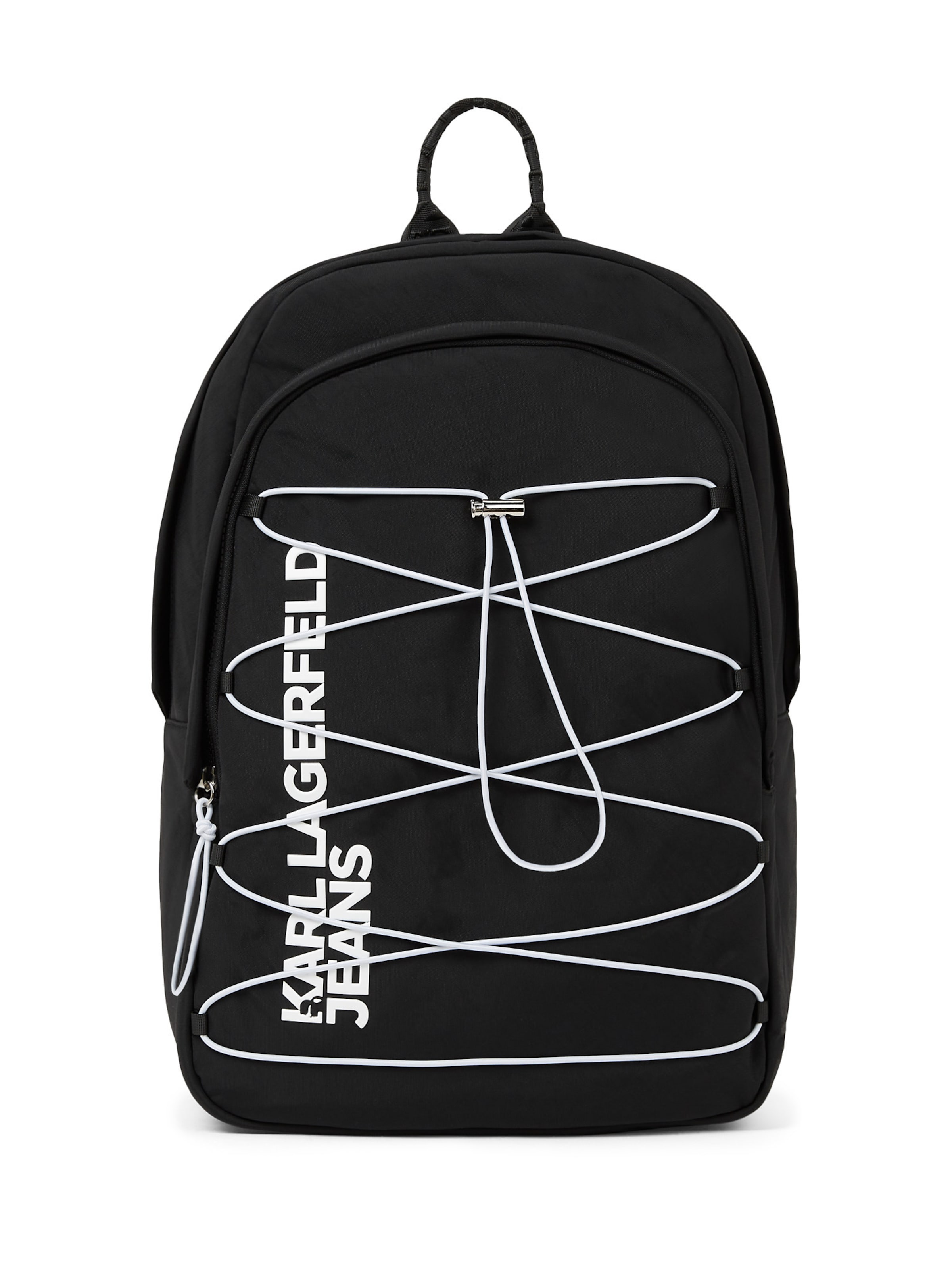 KARL LAGERFELD JEANS - Mochila en negro: frente
