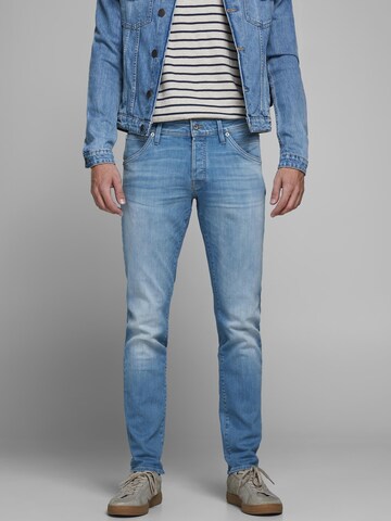 JACK & JONES Slimfit Jeans 'Glenn' in Blauw: voorkant