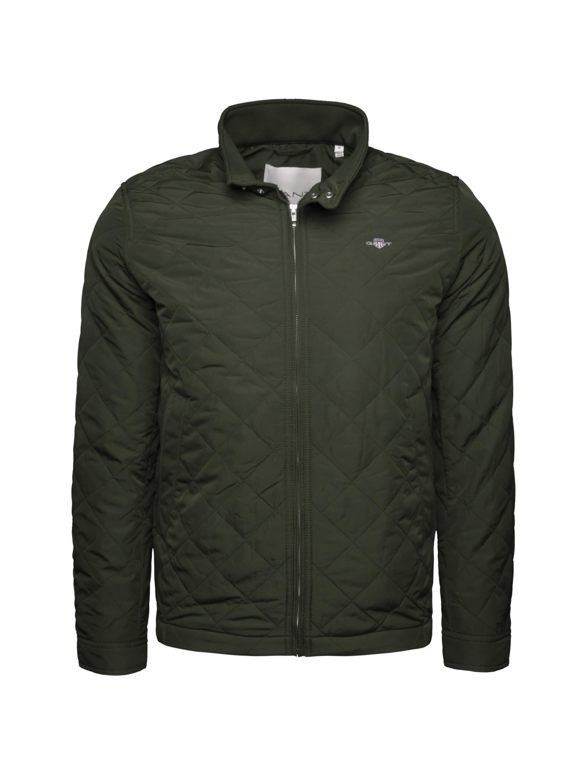 GANT Between-season jacket 'Quilted' in Green: front