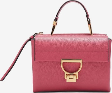 Coccinelle Schoudertas 'Arlettis Handbag Grained Leather' in Roze: voorkant