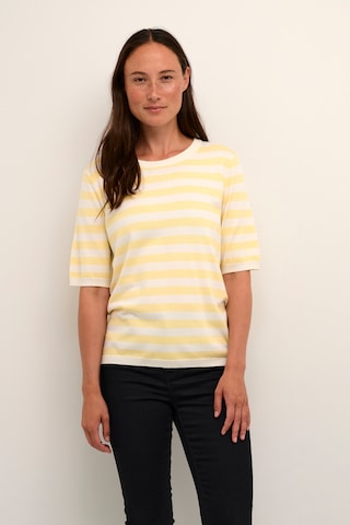 Pull-over 'Lizza' Kaffe en jaune : devant