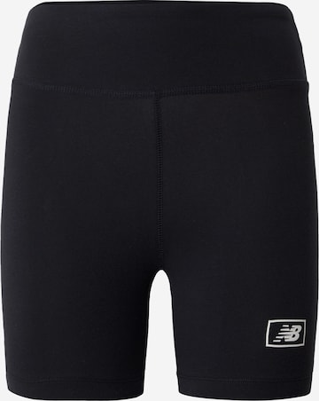 new balance Skinny Shorts in Schwarz: predná strana