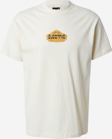 T-Shirt 'Coffeelectric' Iriedaily en blanc : devant