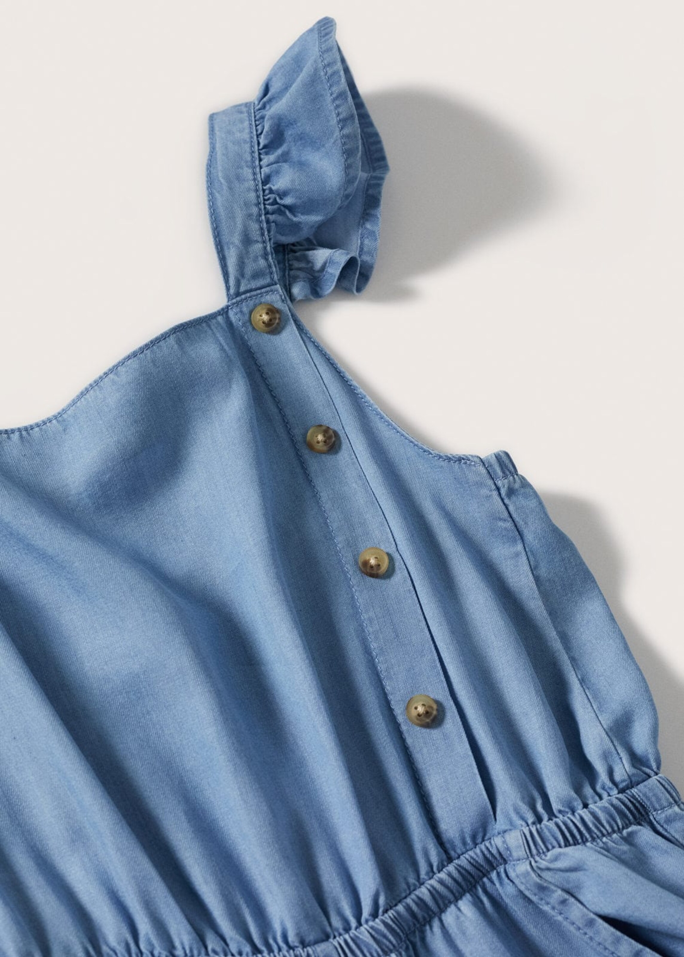 Kinder Kids (Gr. 92-140) MANGO KIDS Overall 'Oropesa' in Blau - FQ90309 Kinder Kids (Gr. 92-140) MANGO KIDS Overall 'Oropesa' in Blau - FQ90309