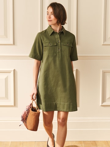 Next Shirt Dress in Green: front