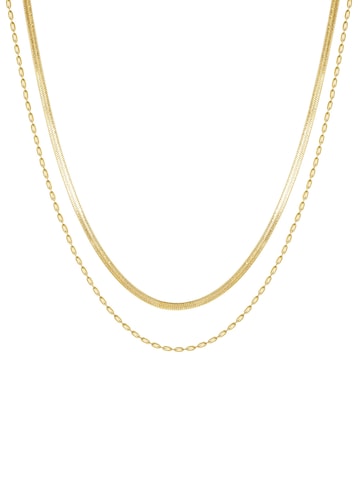Hey Happiness Necklace 'Layer Grip' in Gold