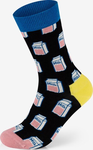 Happy Socks Socken '5-Pack Stripe Big Luck Car Tea Milk' in Mischfarben