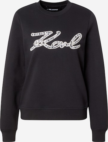 Karl Lagerfeld Mikina - Čierna: predná strana