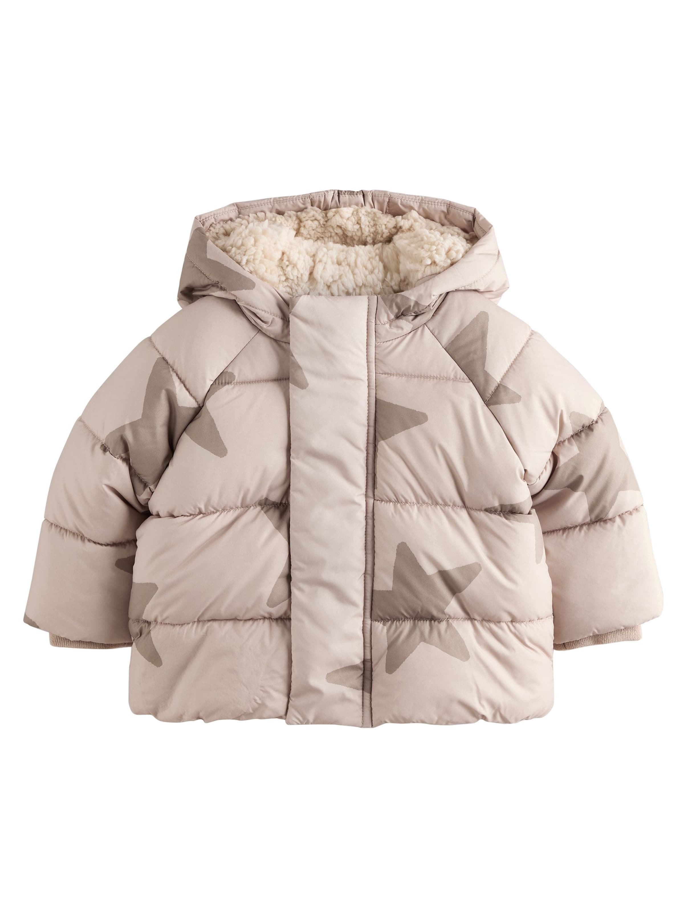 Geacă de iarnă de la Next pe bej: față