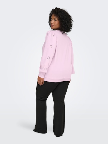 ONLY Carmakoma Sweatshirt 'CARFEMME' i pink