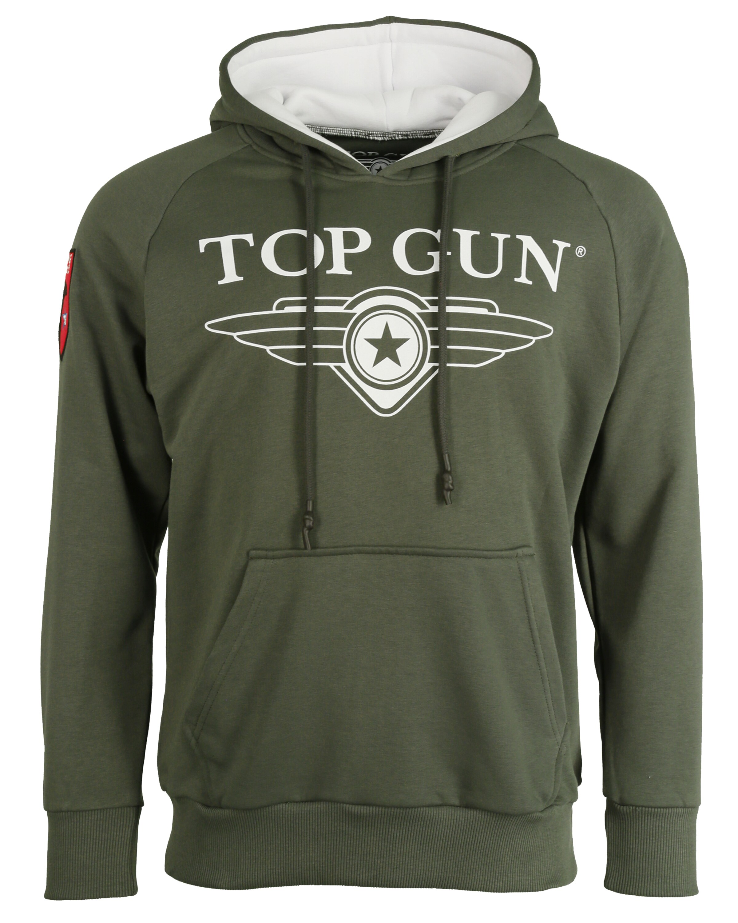 TOP GUN Sweatshirt in Groen: voorkant