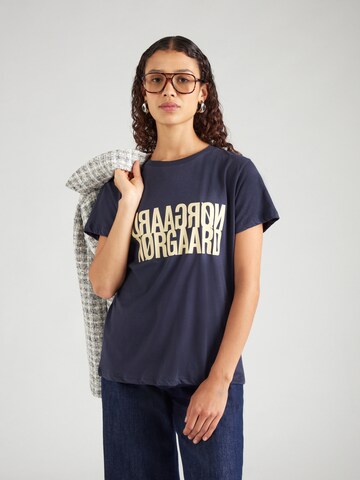Tricou de la MADS NORGAARD COPENHAGEN pe albastru: față