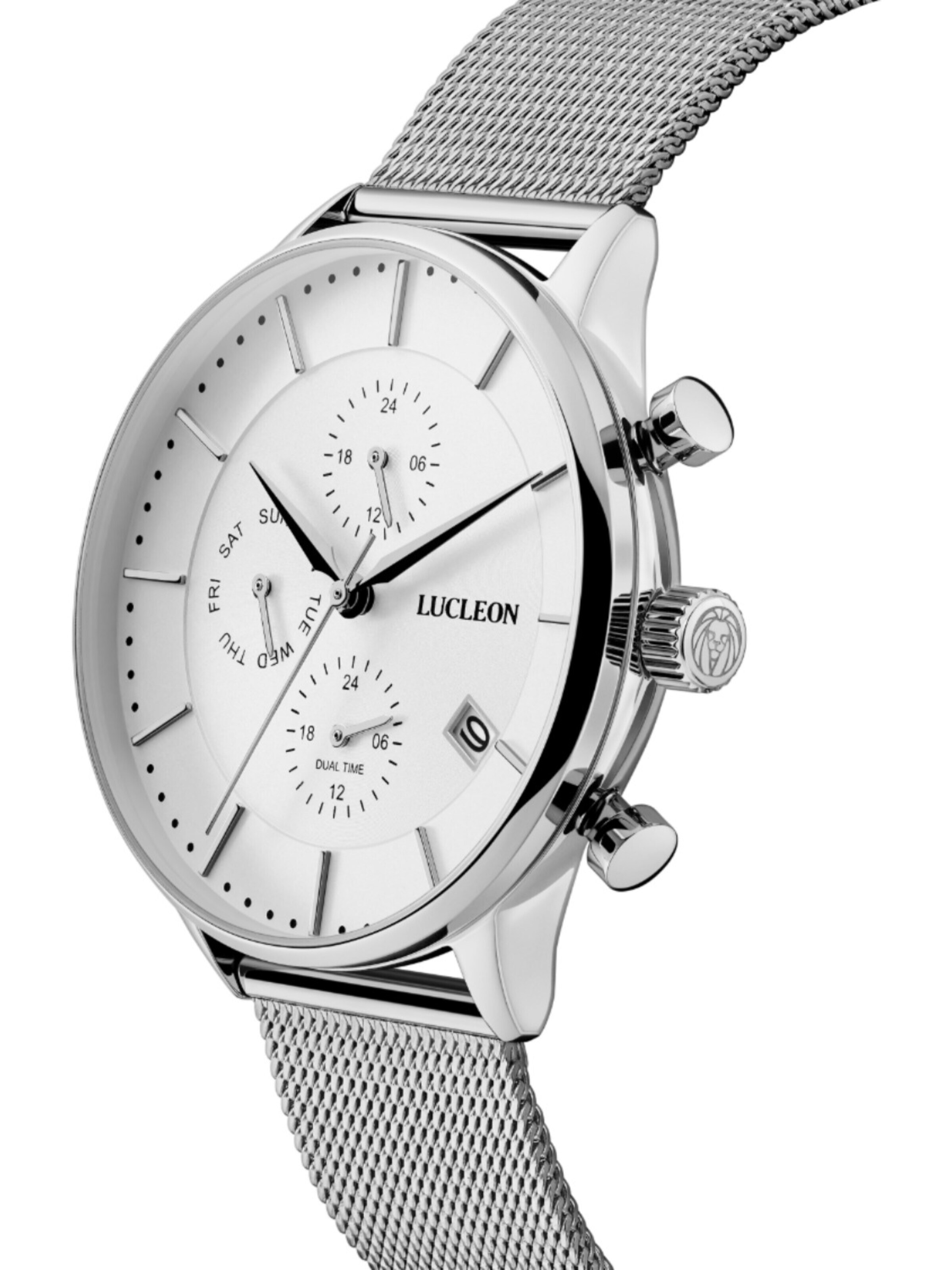 Lucleon Analog watch 'Laurens' in Silver