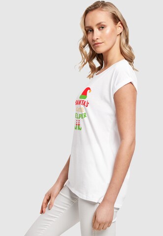 T-shirt 'Christmas Santa´s Little Helper' Merchcode en blanc