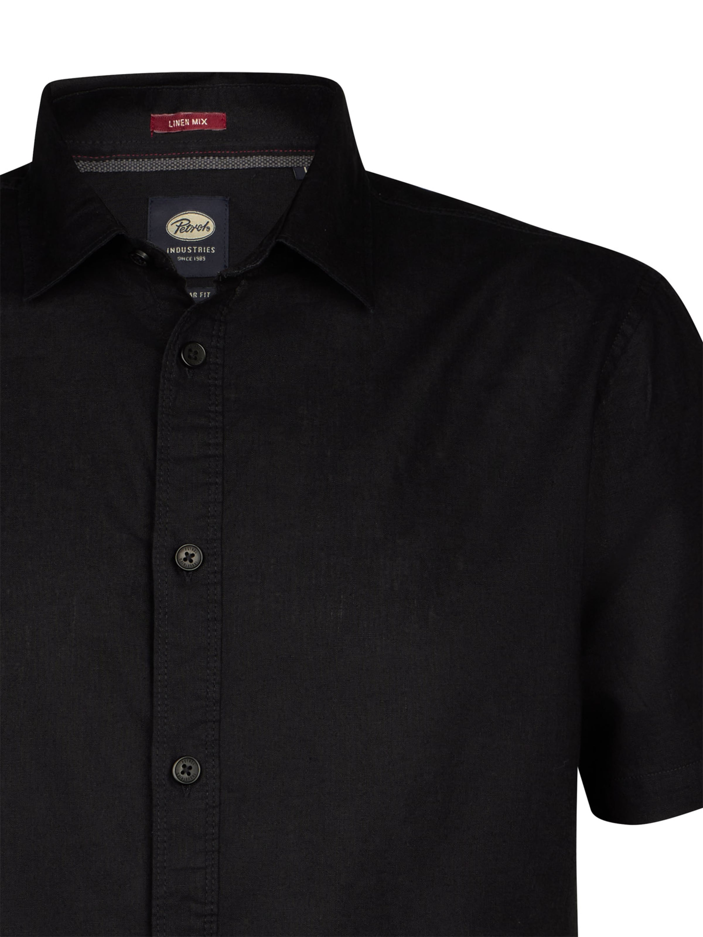 Petrol Industries Regular Fit Skjorte i sort