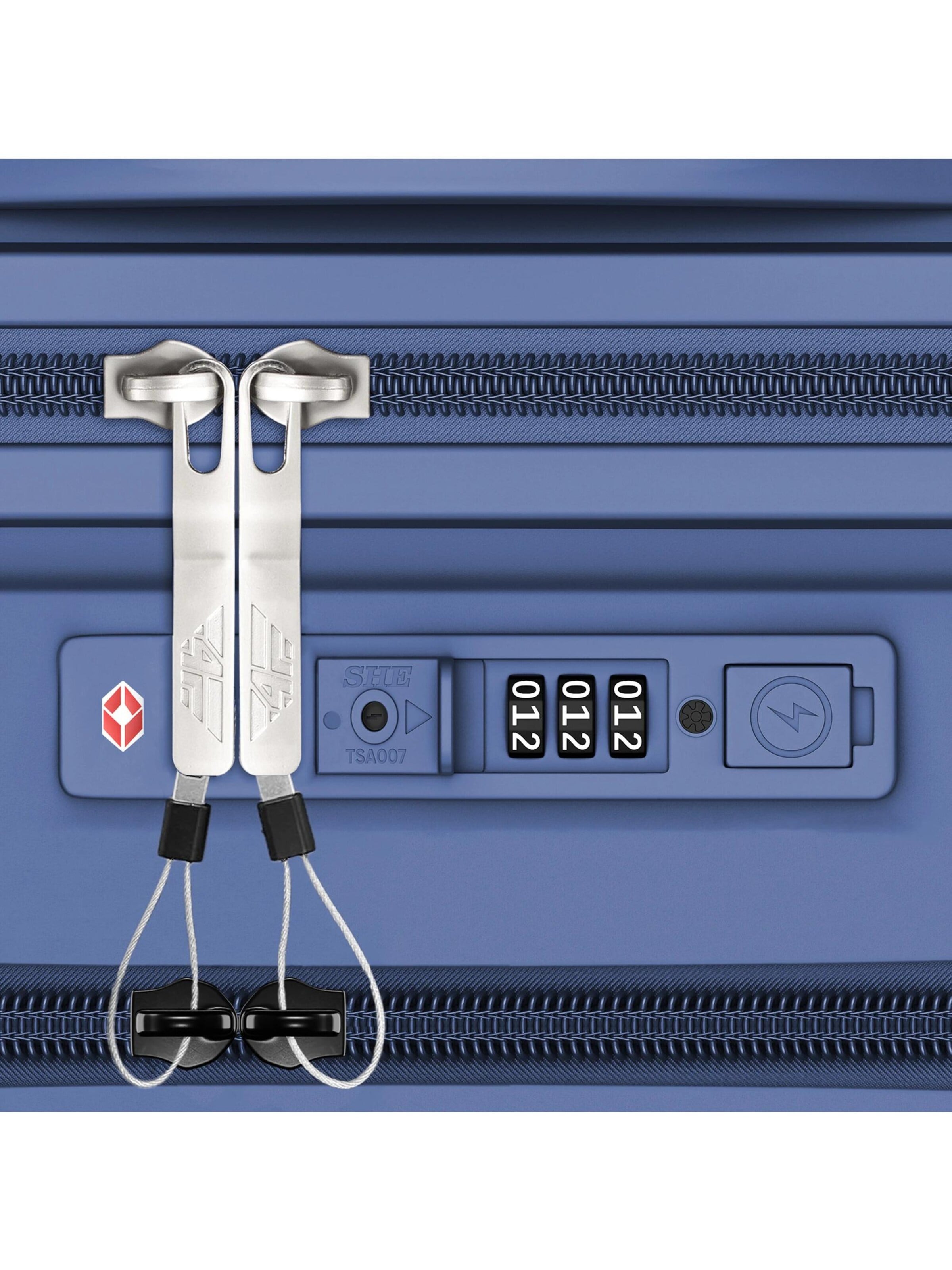 4FLY Suitcase Set 'Linea Lux' in Blue