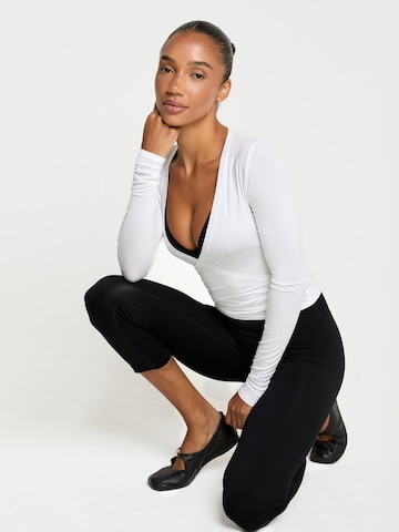 YO-GAYA Bolero 'Ballet Wrap' in White