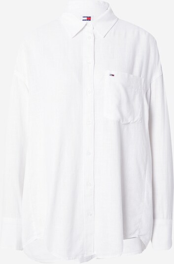 Bluză Tommy Jeans pe bleumarin / roșu / alb, Vizualizare produs