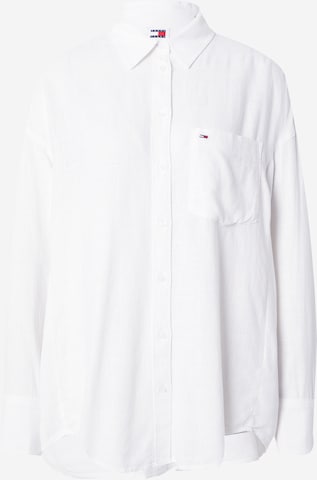 Tommy Jeans Bluza | bela barva: sprednja stran