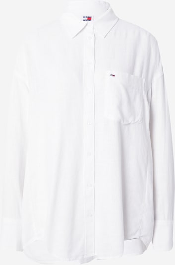 Tommy Jeans Bluse i mørkeblå / rød / hvit, Produktvisning