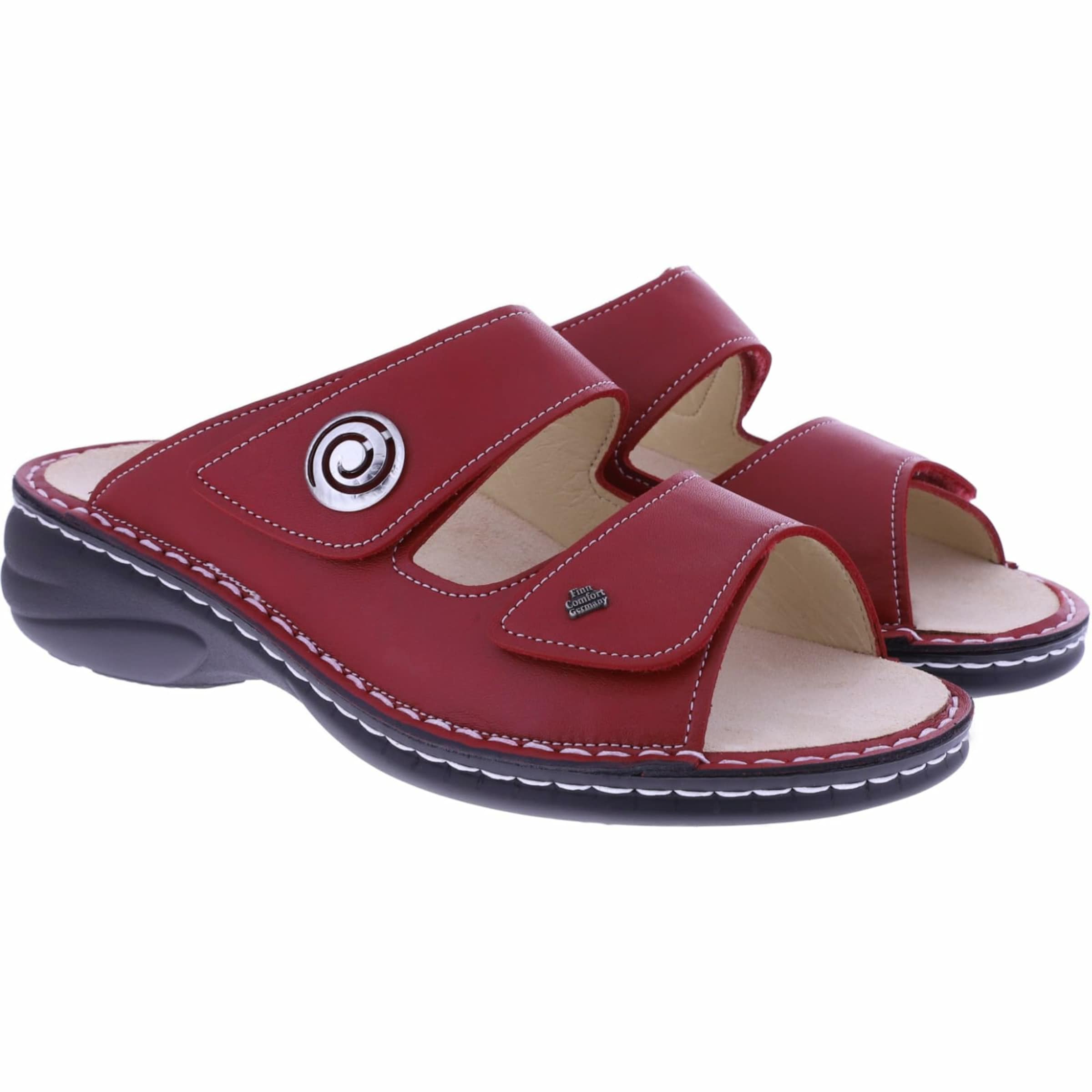 Finn Comfort Sandale in Rot