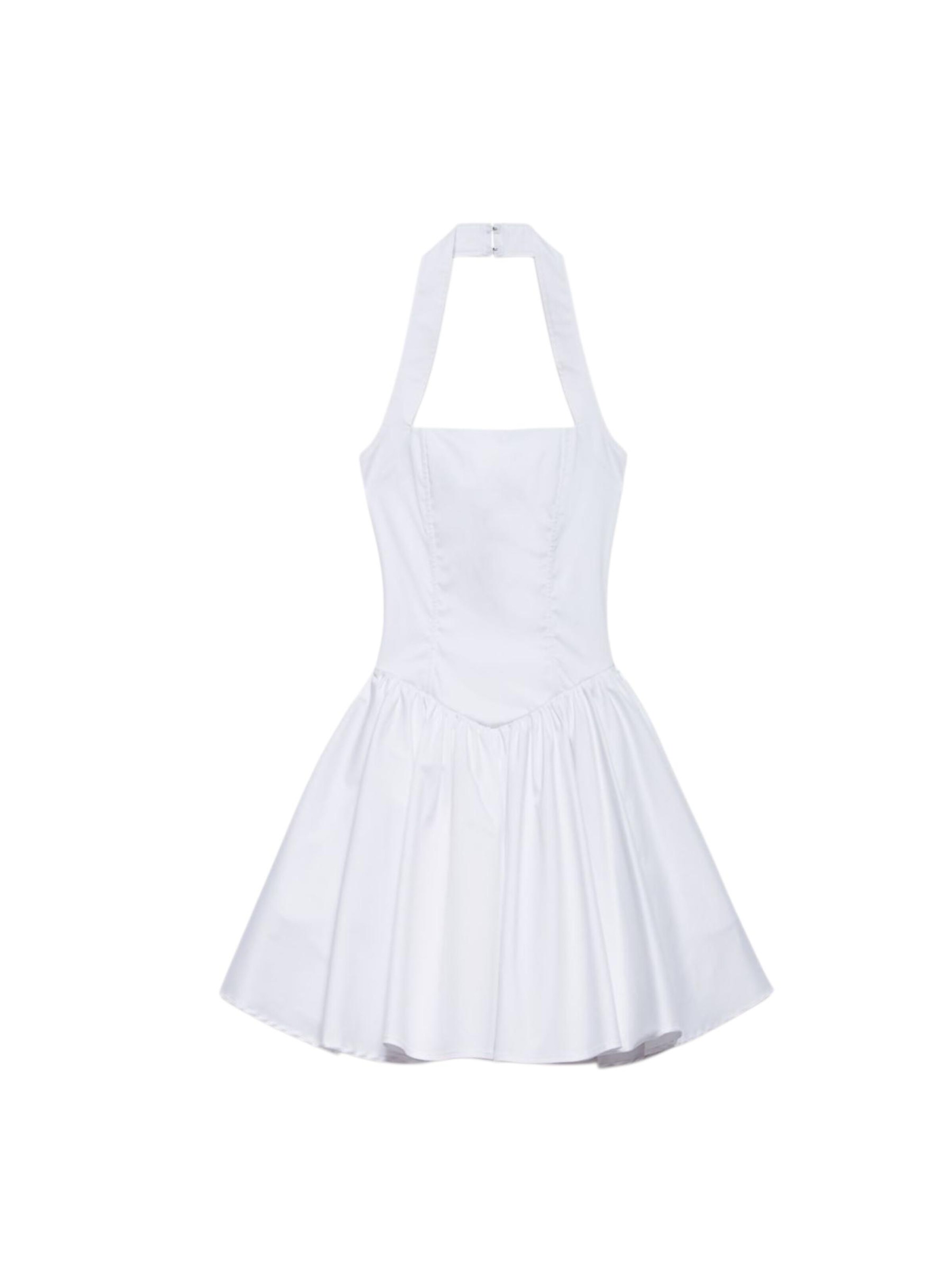 Aniye By - Vestido de gala en blanco: frente