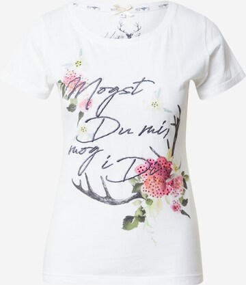 T-shirt 'Jutta' MARJO en blanc : devant