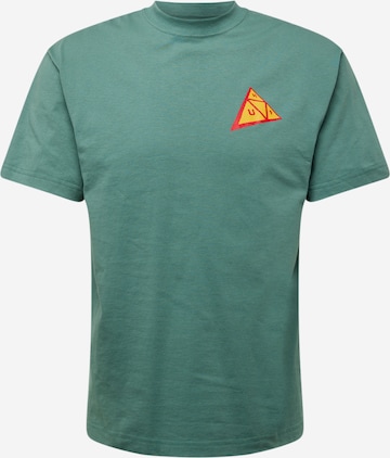 T-Shirt 'Skewed TT' HUF en vert : devant